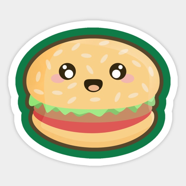 Kawaii Hamburger Sticker by KawaiiNir